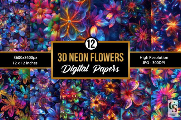 3D Neon Flowers Seamless Patterns: Elevating Your Digital Designs Without the Common Pitfalls