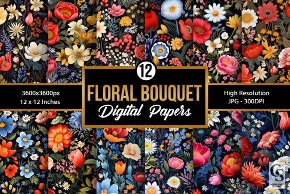 Bouquet Flowers Seamless Patterns: A Professional Review of Digital Design Assets