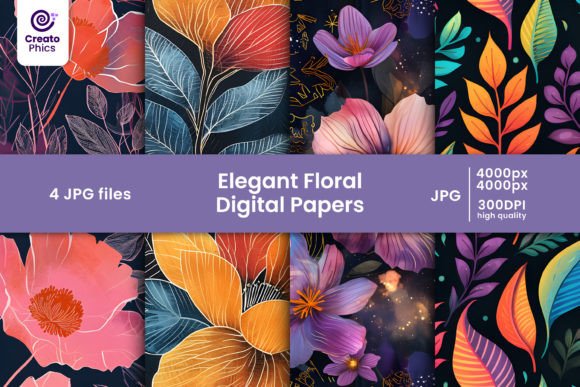 Elegant Floral Patterns Flower Papers