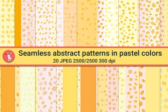 Elevate Your Creative Projects with Seamless Abstract Patterns in Pastel Colors