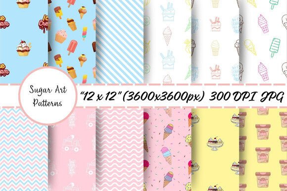 Ice Creams, Beautiful Creative Patterns for Your Next Project