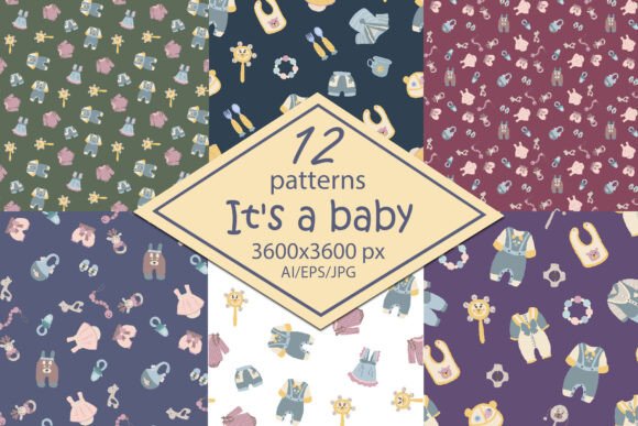 It s a Baby - Paper Seamless Patterns for Creative Design