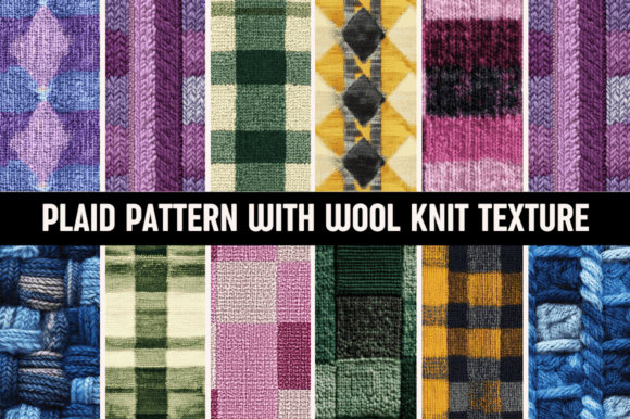 Plaid Patterns with Wool Texture