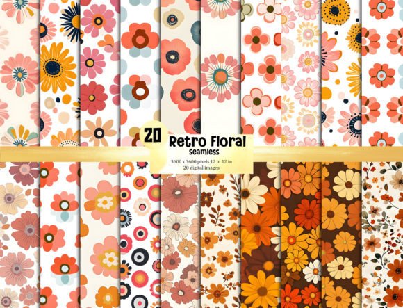Retro Floral Patterns