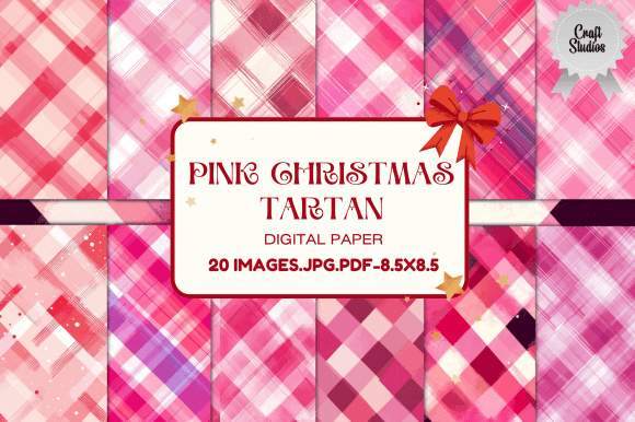 Revitalizing the Festive Season with Pink Christmas Tartan Patterns Digital