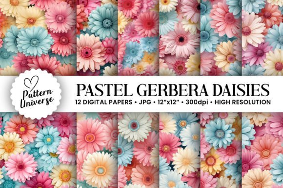 Summer Gerbera Daisy Flowers Patterns