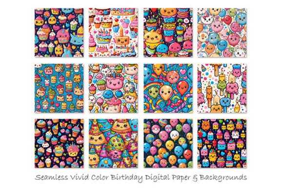 Transform Your Creative Projects with Vivid Cute Seamless Birthday Patterns