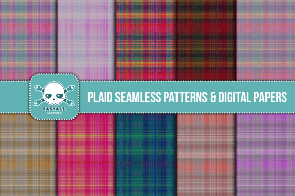 Unlock Timeless Style with Plaid Seamless Patterns Digital Papers